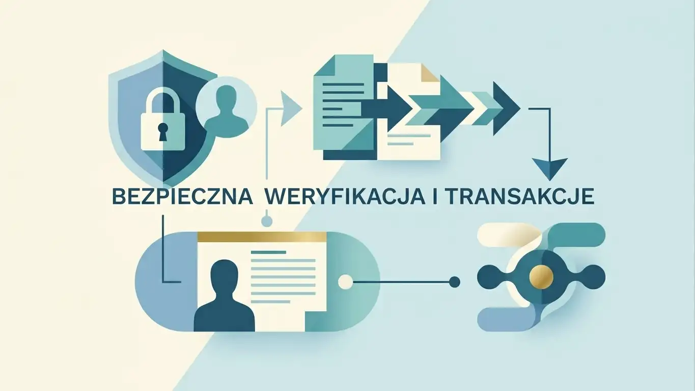 Neutralna ilustracja procesu konta i weryfikacji