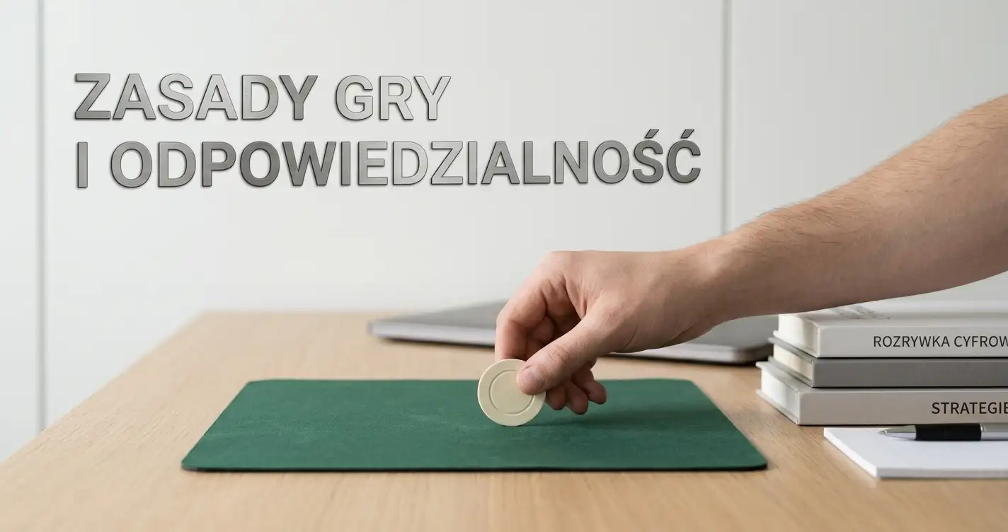 Neutralna ilustracja dokumentów regulacyjnych i mapy Polski bez logotypów